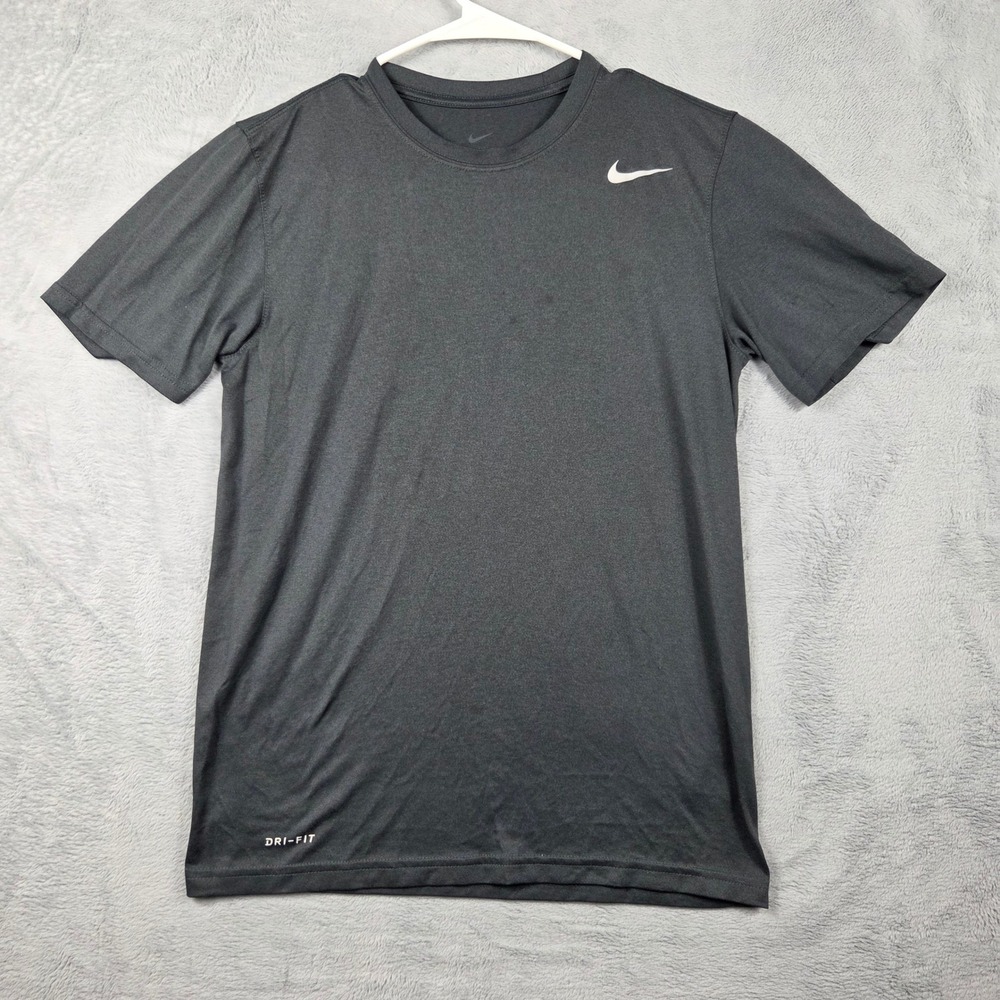 Nike Dri-FIT T-Shirt Mens Small Grey Excellent Short Sleeve Athletic Training